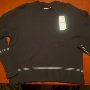 Black Sweater trim with gray